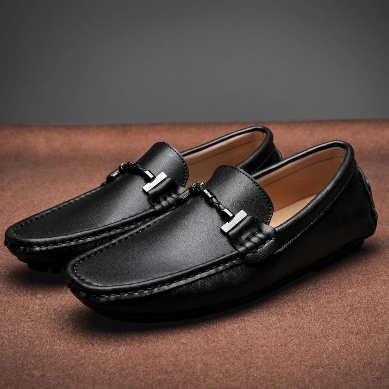 Giovanni Leather Moccasins