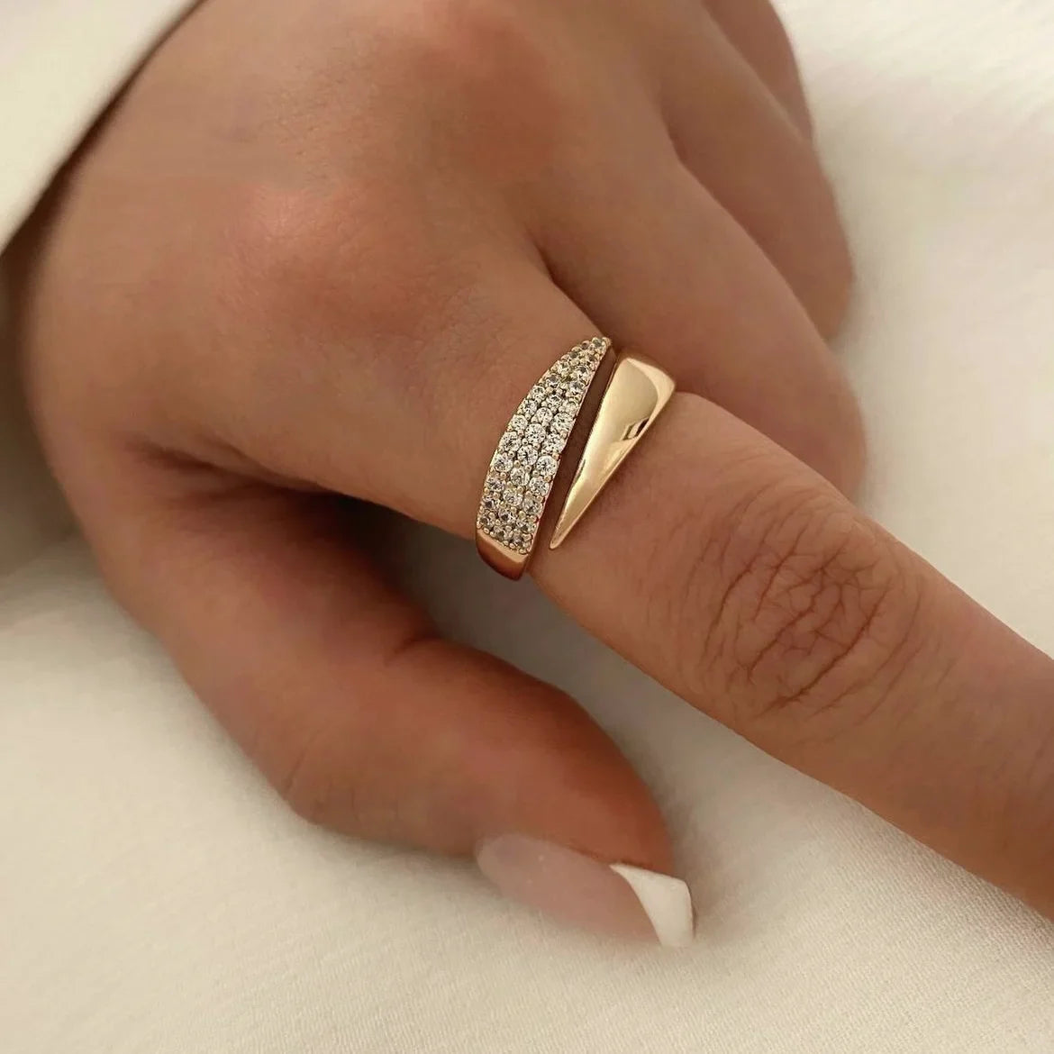 Stainless Steel 18 K Gold Rings for Women