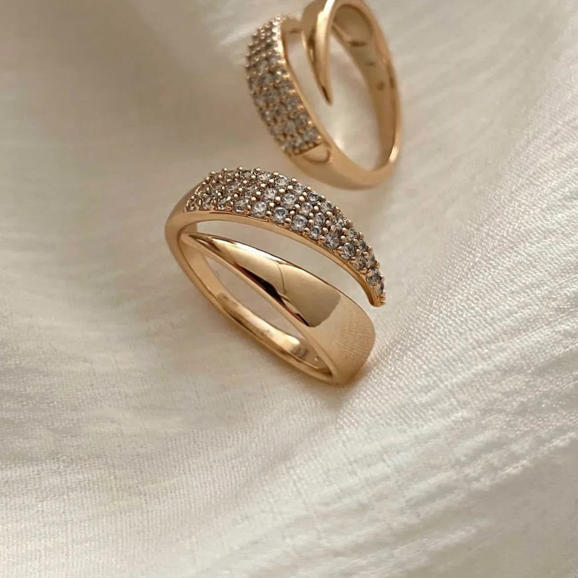 Stainless Steel 18 K Gold Rings for Women