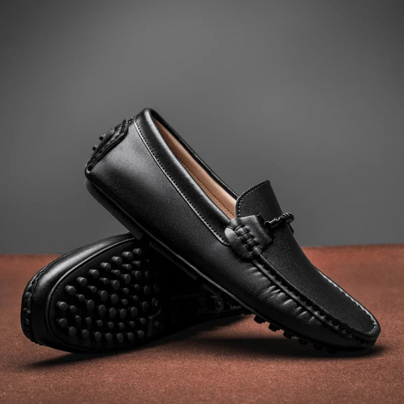 Giovanni Leather Moccasins