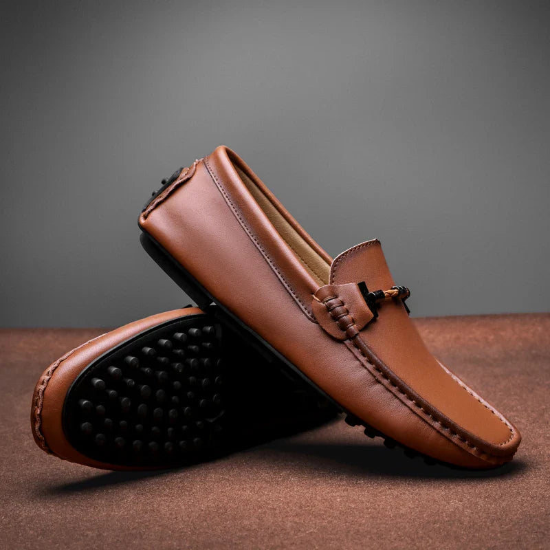 Giovanni Leather Moccasins