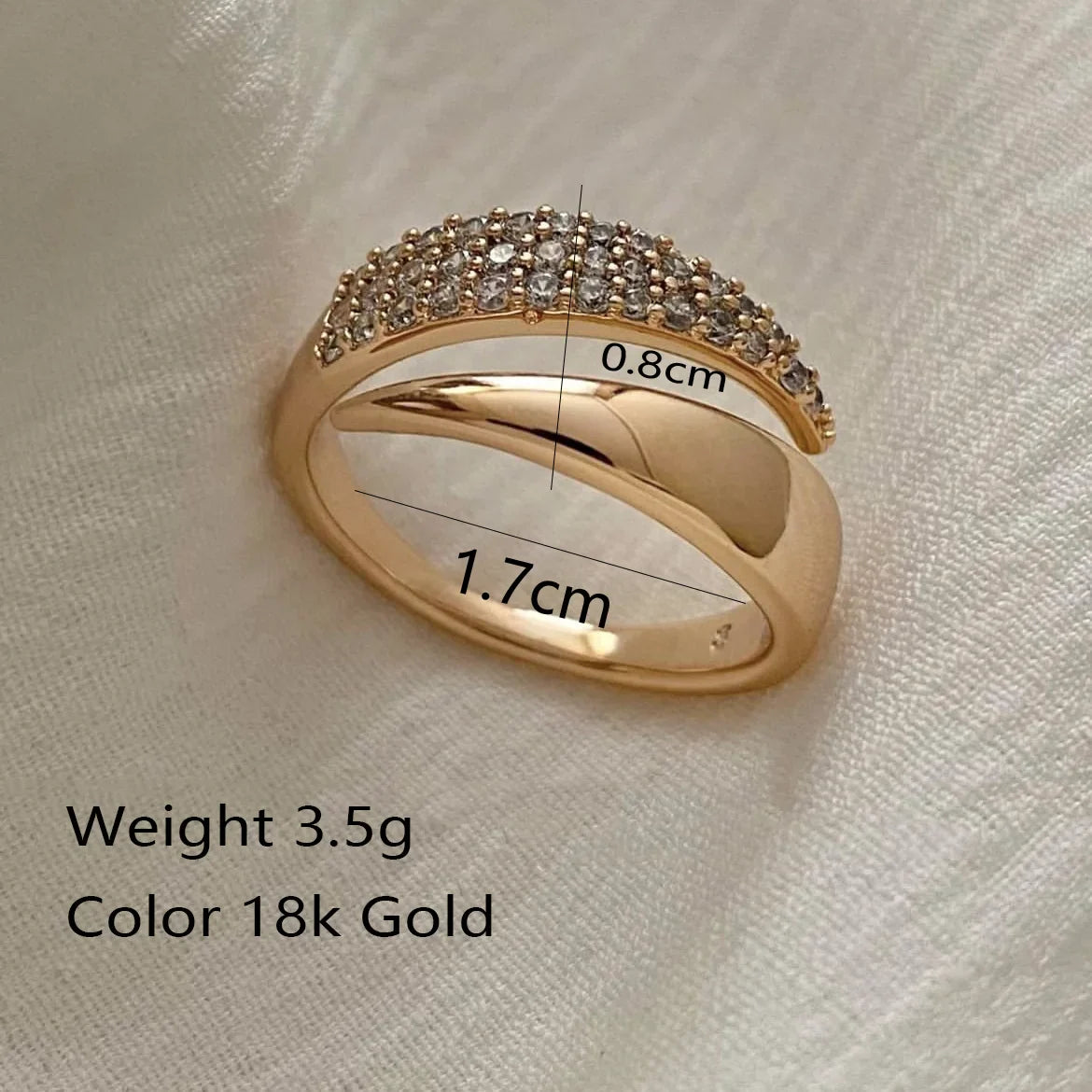 Stainless Steel 18 K Gold Rings for Women